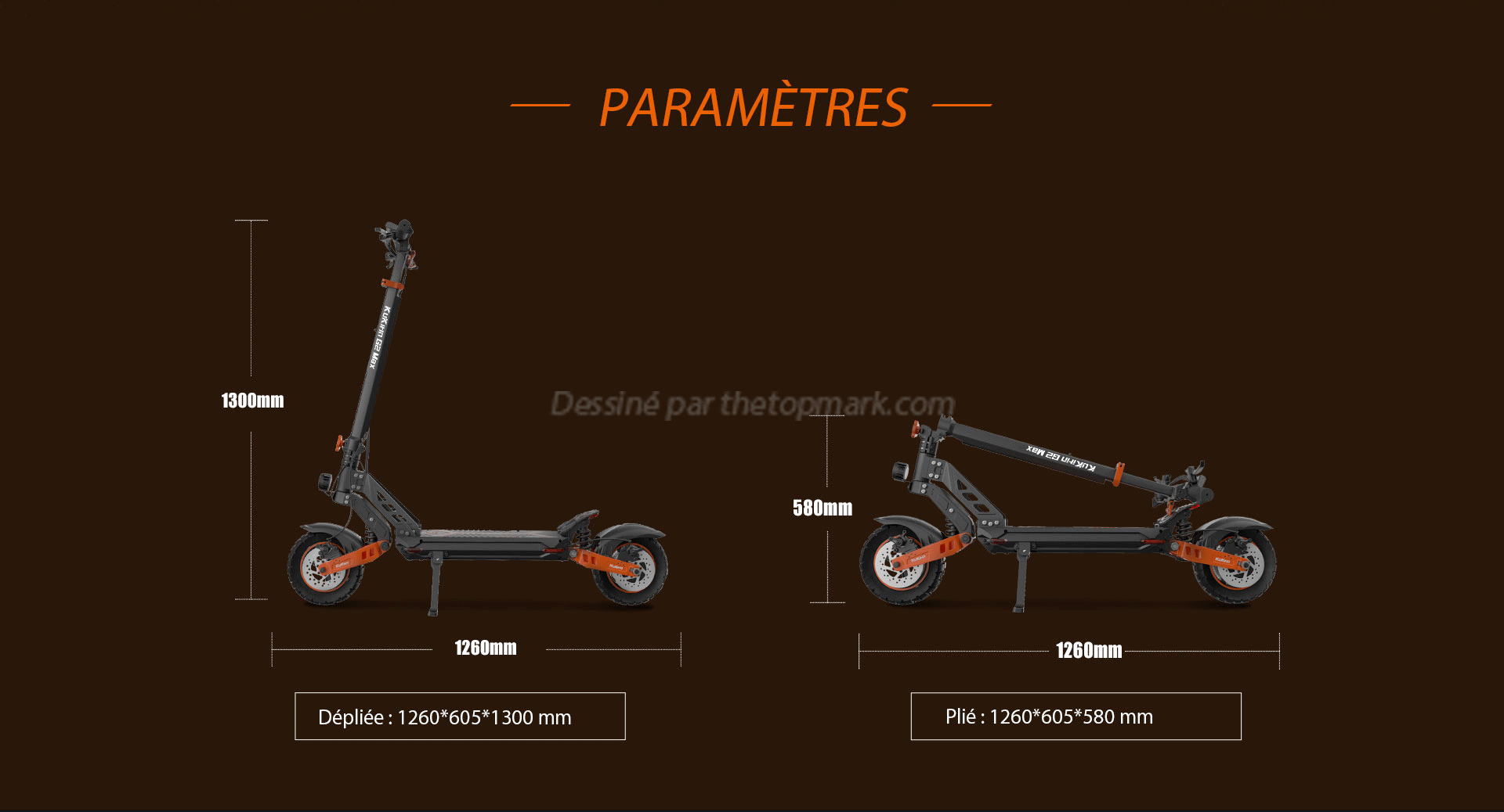 La trottinette électrique rapide et puissante Kukirin G2 Max 1000W à  667,62€ stock EU