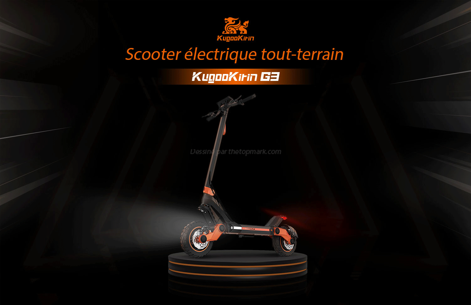 KugooKirin G3 - trottinette électrique puissante et pratique