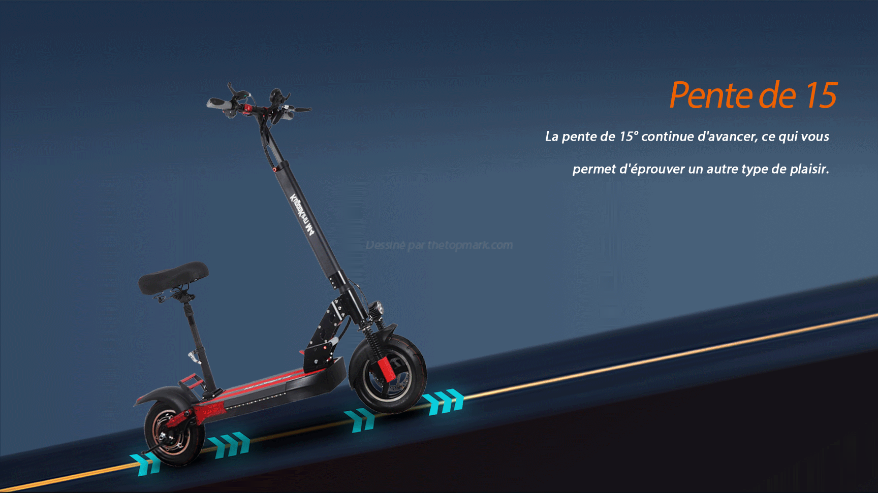 Scooter électrique KugooKirin M4 - 500W, 480WH