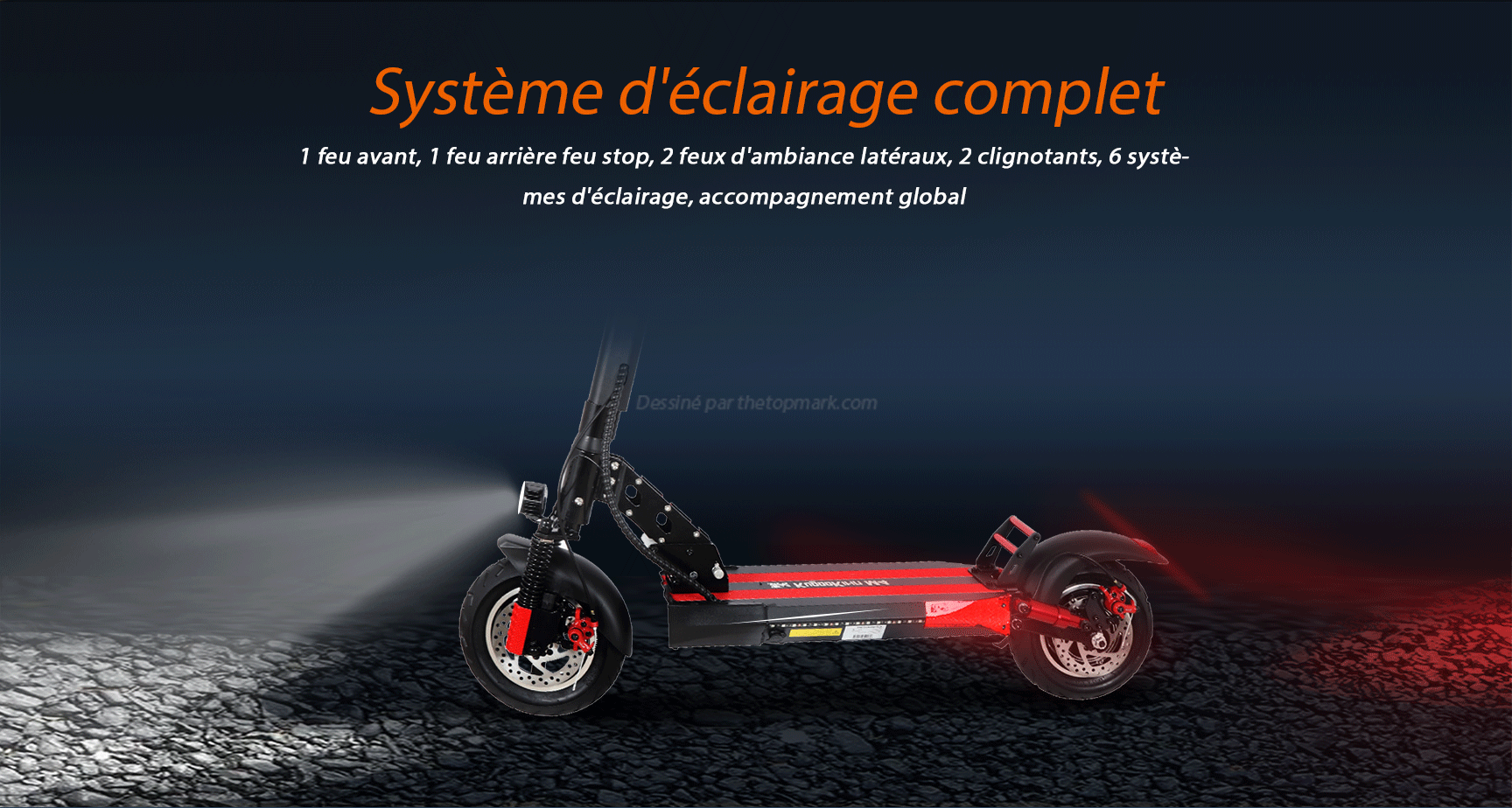 Scooter électrique KugooKirin M4 - 500W, 480WH