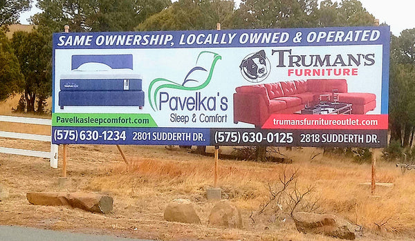 The Billboard of Pavelka's and Truman's Furniture