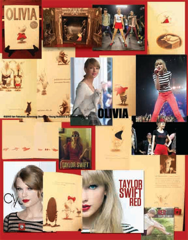 Taylor Swift plagiarizing Ian Falconer's Olivia for Red