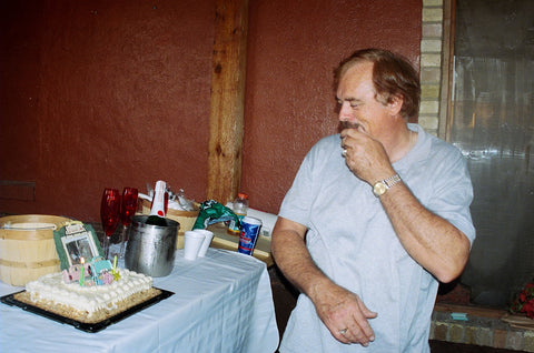 My Dad Rawlyn Richter Jr. on his Birthday 2005 Rosa's Cantina