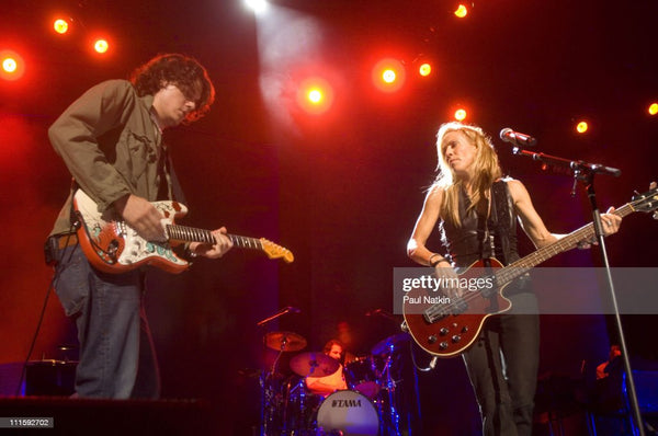 John Mayer and Sheryl Crow during John Mayer and Sheryl Crow in Concert at the First Midwest Bank Amphitheatre - September 9, 2006 at First Midwest Bank Amphitheatre in Chicago, Il, United States. (Photo by Paul Natkin/WireImage) Getty Images. 