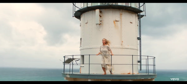 Katy Perry in the lighthouse of "Electric" video