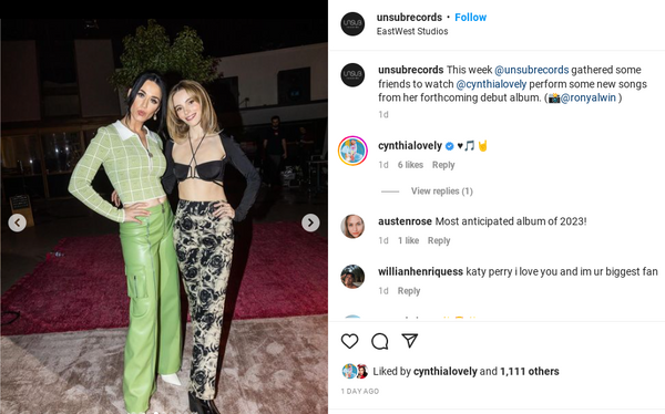 Katy Perry's appearance in green after my post of her green jungle
