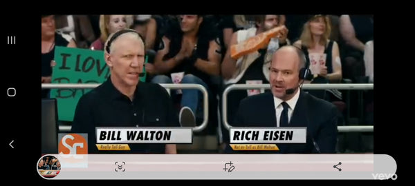 Bill Walton in Katy Perry's Swish Swish video