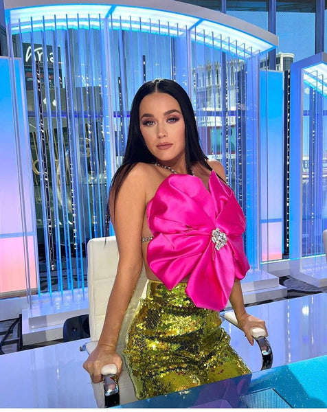 Katy Perry on the set of American Idol 2023