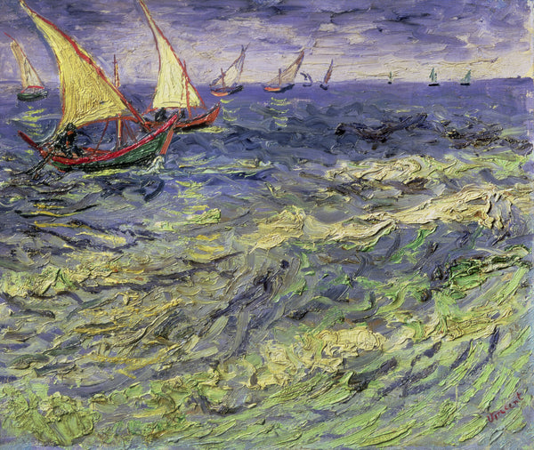 Van Gogh Boats at Saintes-Maries-de-la-Mer