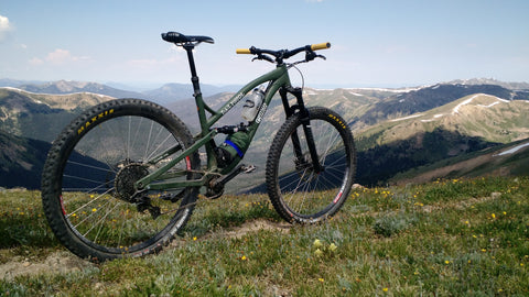 Trail Pistol Bike in the high alpine