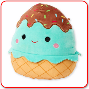 Squishmallows - 3.5" CLIPS FOOD Maya the Mint Ice Cream Cone