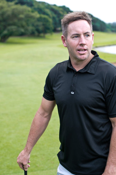 plain black golf shirts