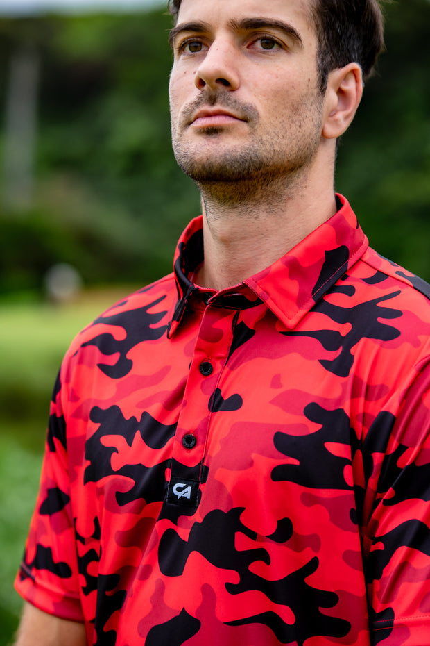 camo golf shirt