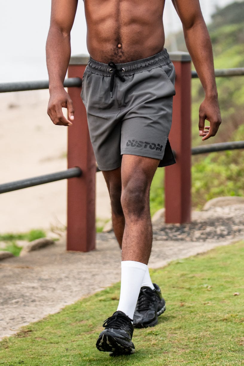 CA, Warrior Shorts - Black, Gym Shorts Men