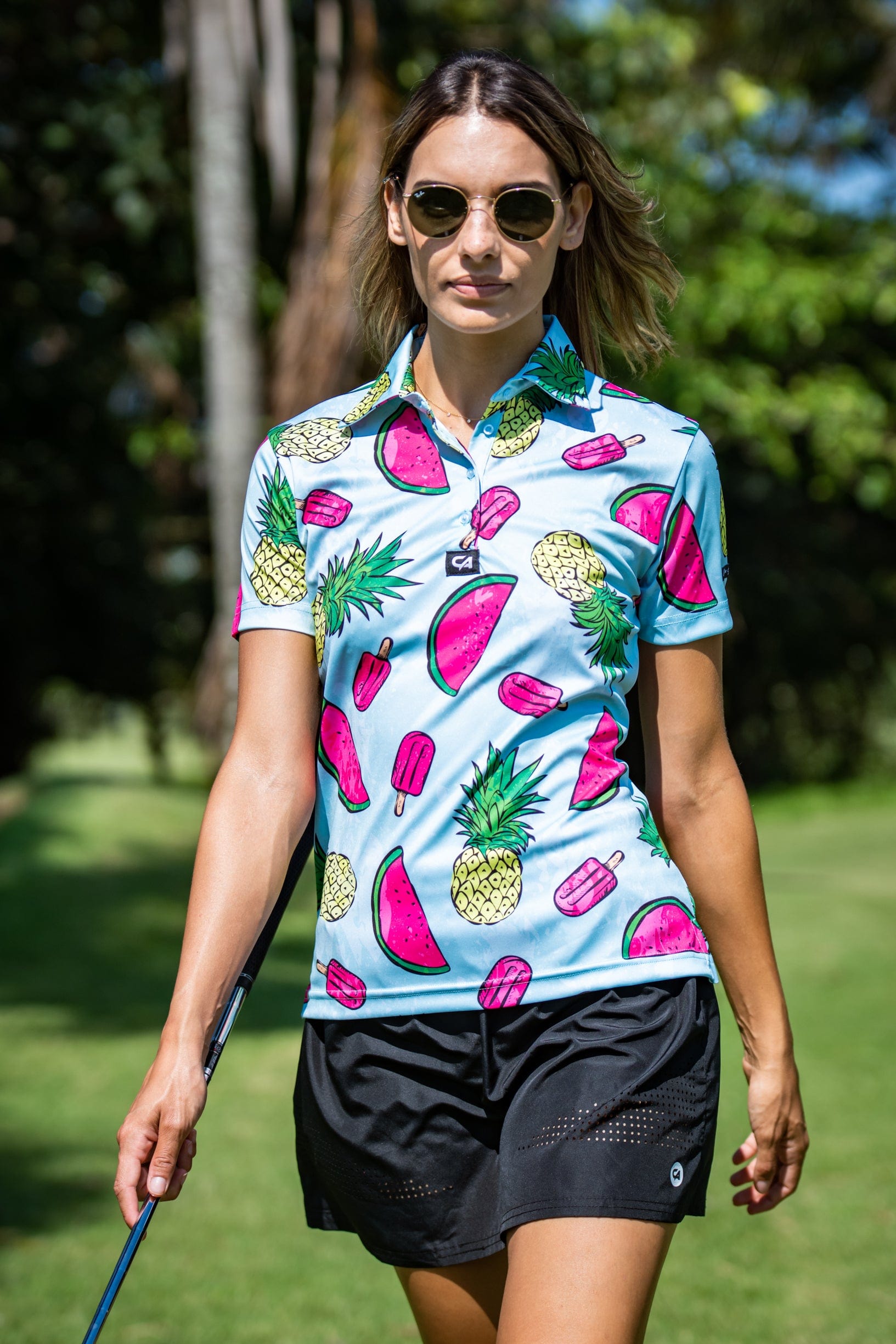 Image of CA Ladies Funky Golf Shirt | Tropical Dream