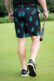 CA Funky Golf Shorts | Black Cactus