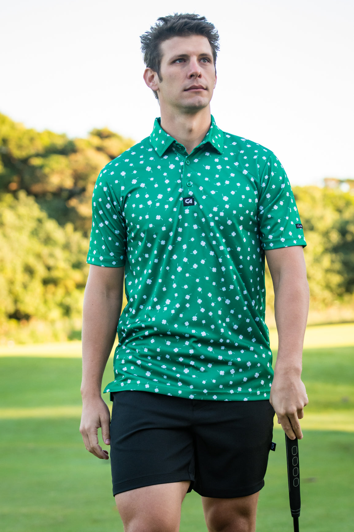 Image of CA Funky Golf Shirt | Luck Of The Irish