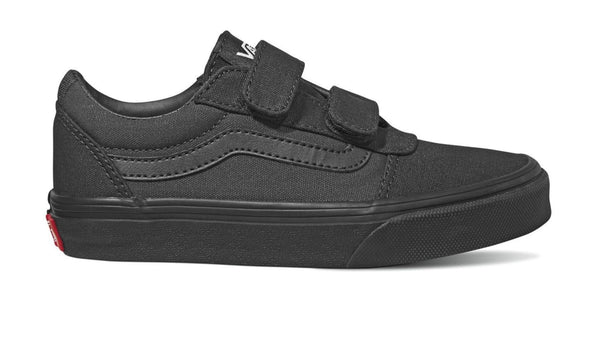 all black velcro vans