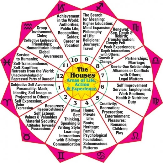 astrology houses chart