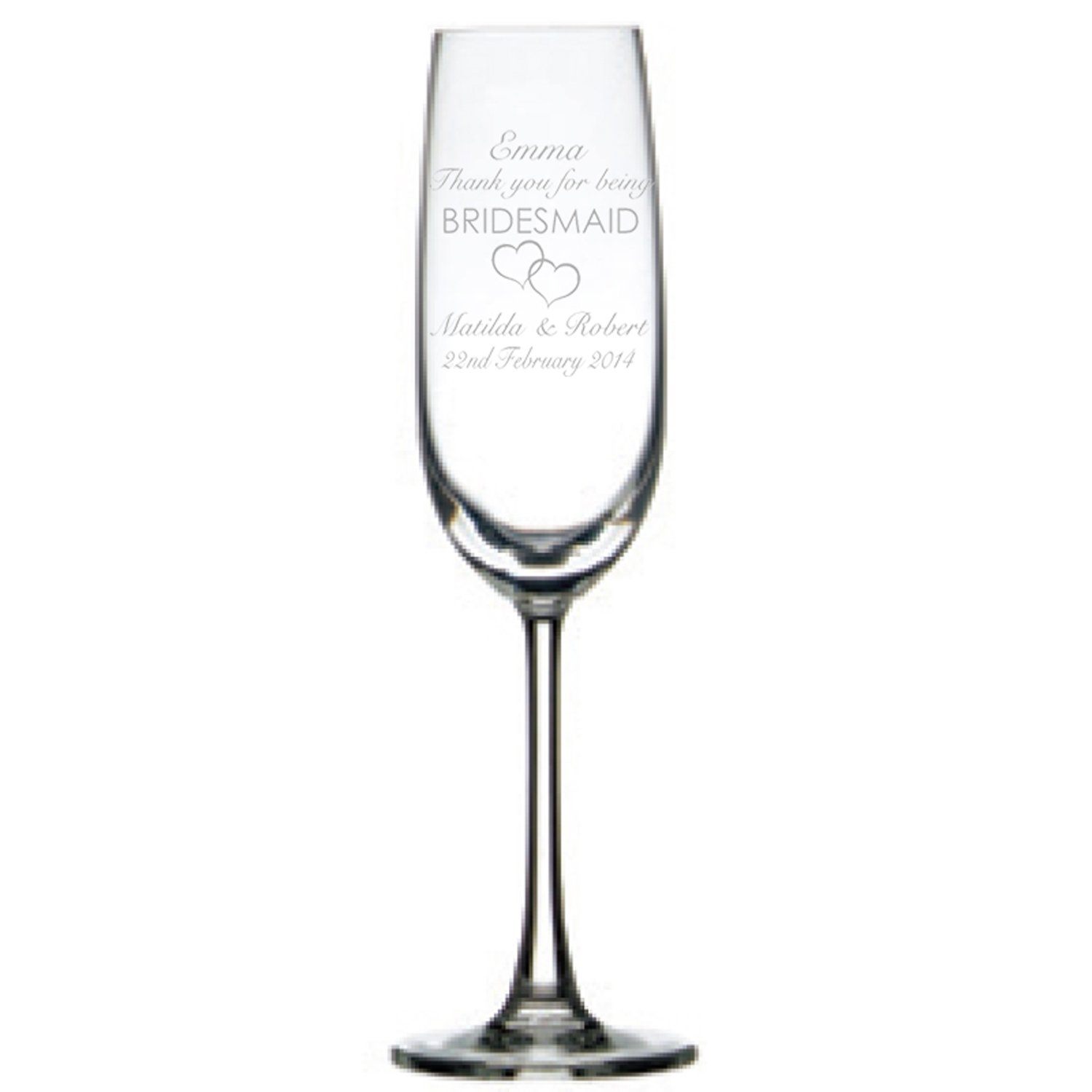 Personalised Champagne Glasses Engrave Works Australia 1993