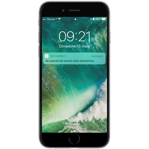 Tibe fait sonner le smartphone