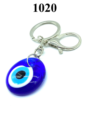 Glass Turkish Nazar Evil Eye Keychain – LuckyEyeUSA