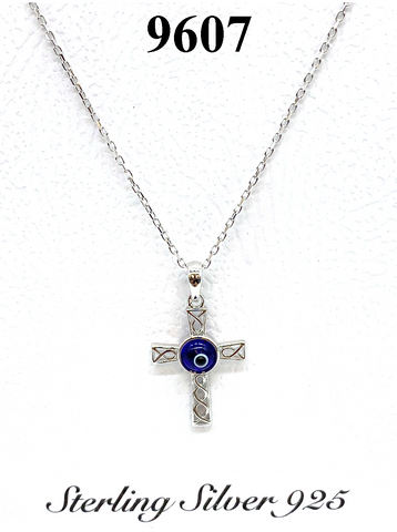 Skinny Cross, Mama with Hanging Evil Eye Necklaces – Urban Farmhouse Market