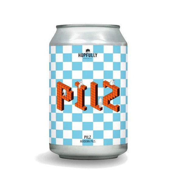 Hopfully Pilz 330ml Can - The Crú - The Beer Club