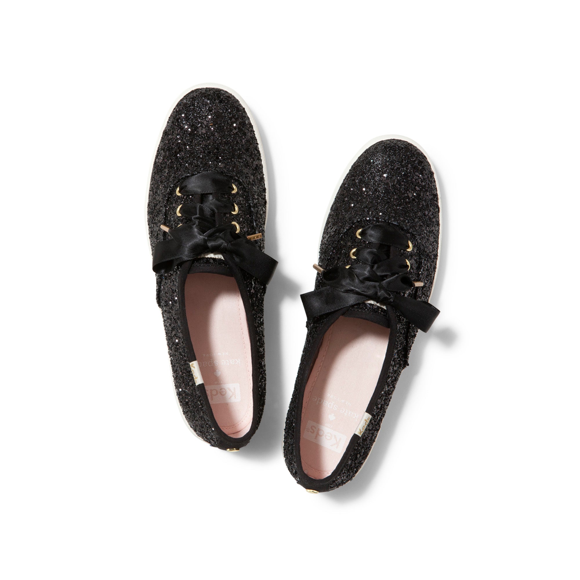 Arriba 74+ imagen kate spade keds glitter black