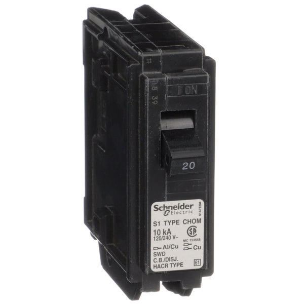 Schneider Electric HomeLine Disjoncteur enfichable Homeline de 20A  bipolaire