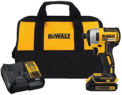 DEWALT 20V MAX 2 TOOL KIT (DCD778 & DCF787) W/ 2 BATTERIES AND BAG