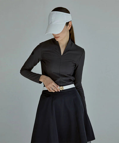 Anell Golf Lining Top Deep Charcoal