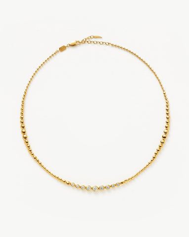 18ct Gold Diamond Necklace | Aspinal of London