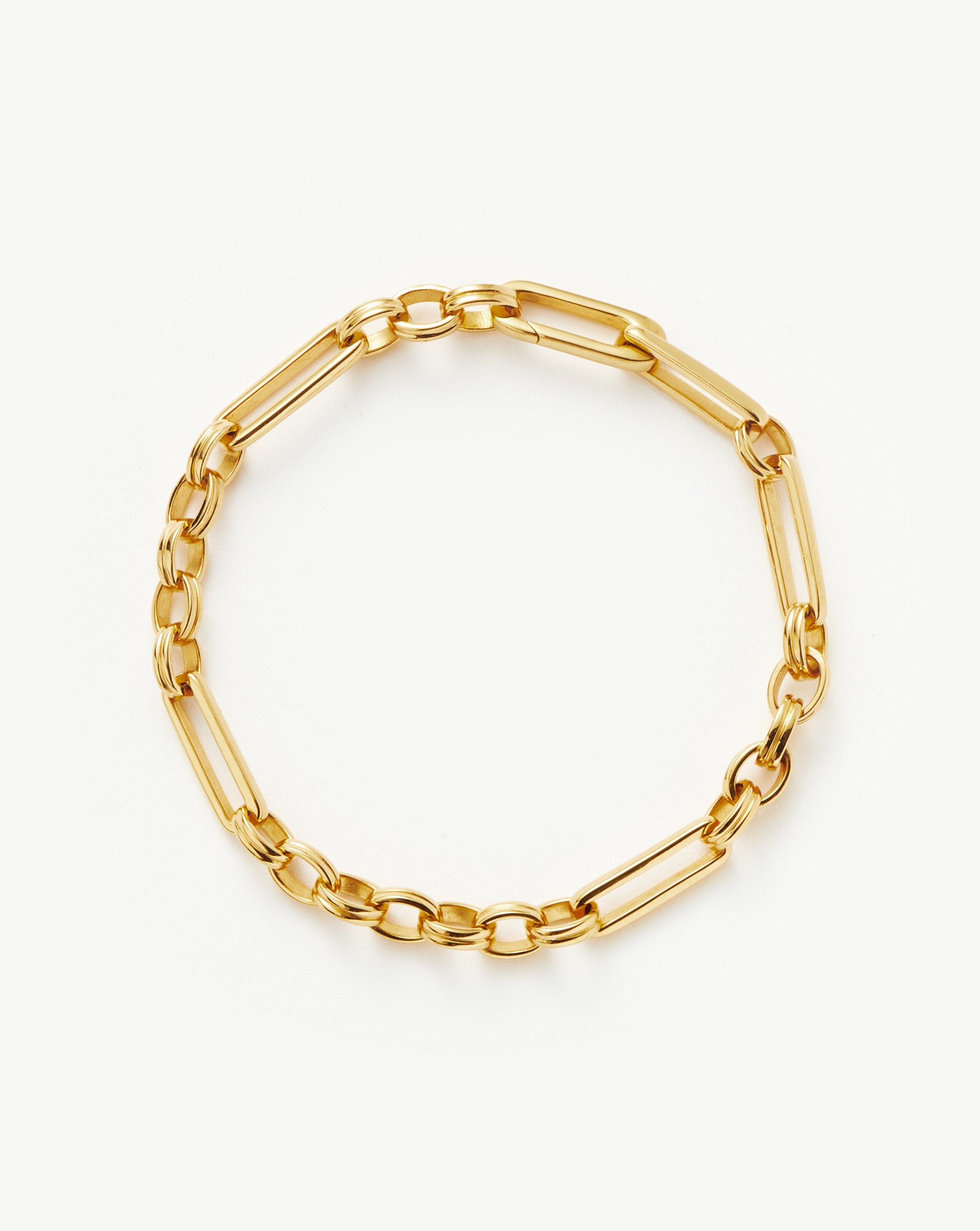 Engraved Bar Milanese Chain Bracelet - Personalized Gold Vermeil Bracelet