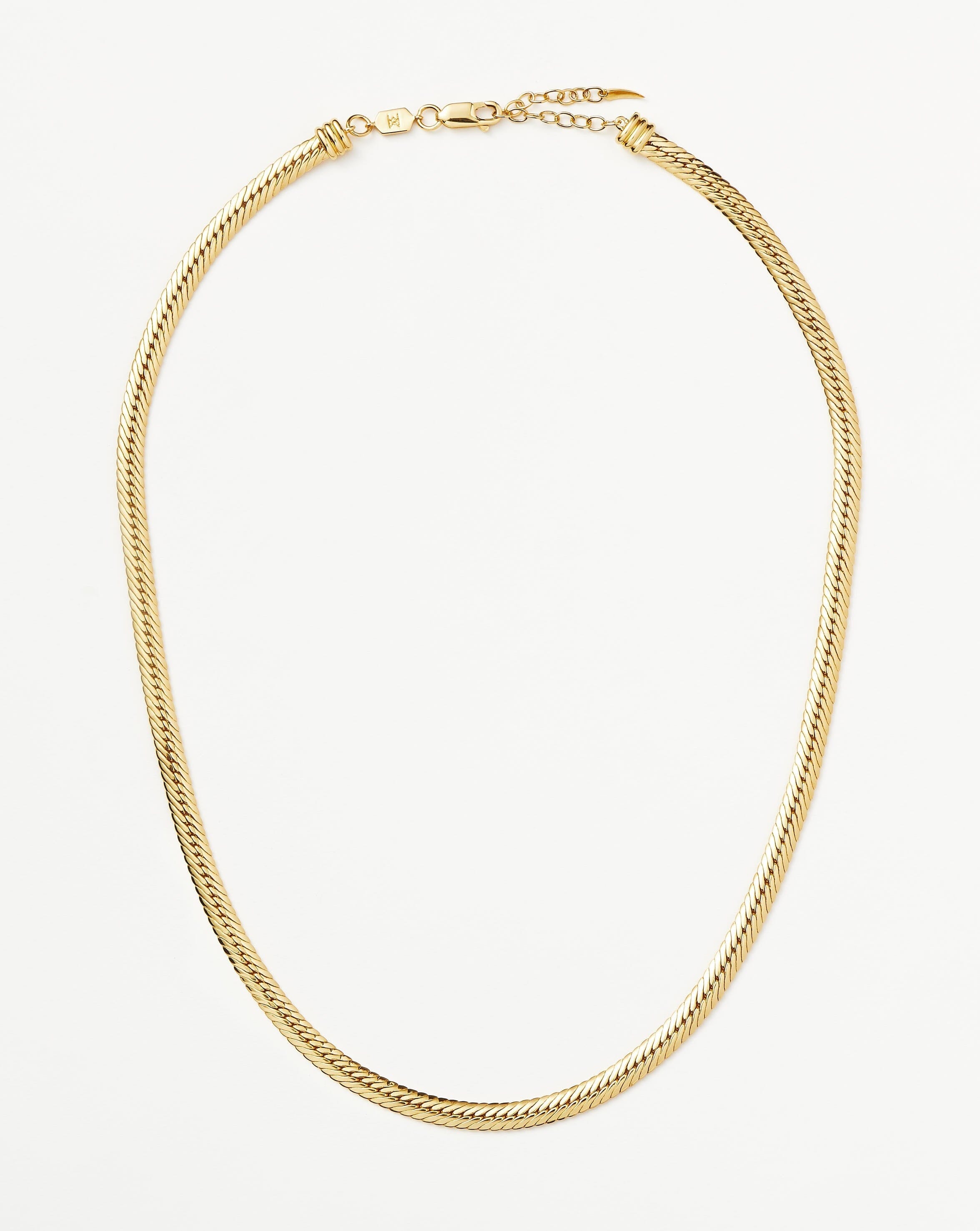 Wavy Ridge Extra Long Chain Necklace Necklaces