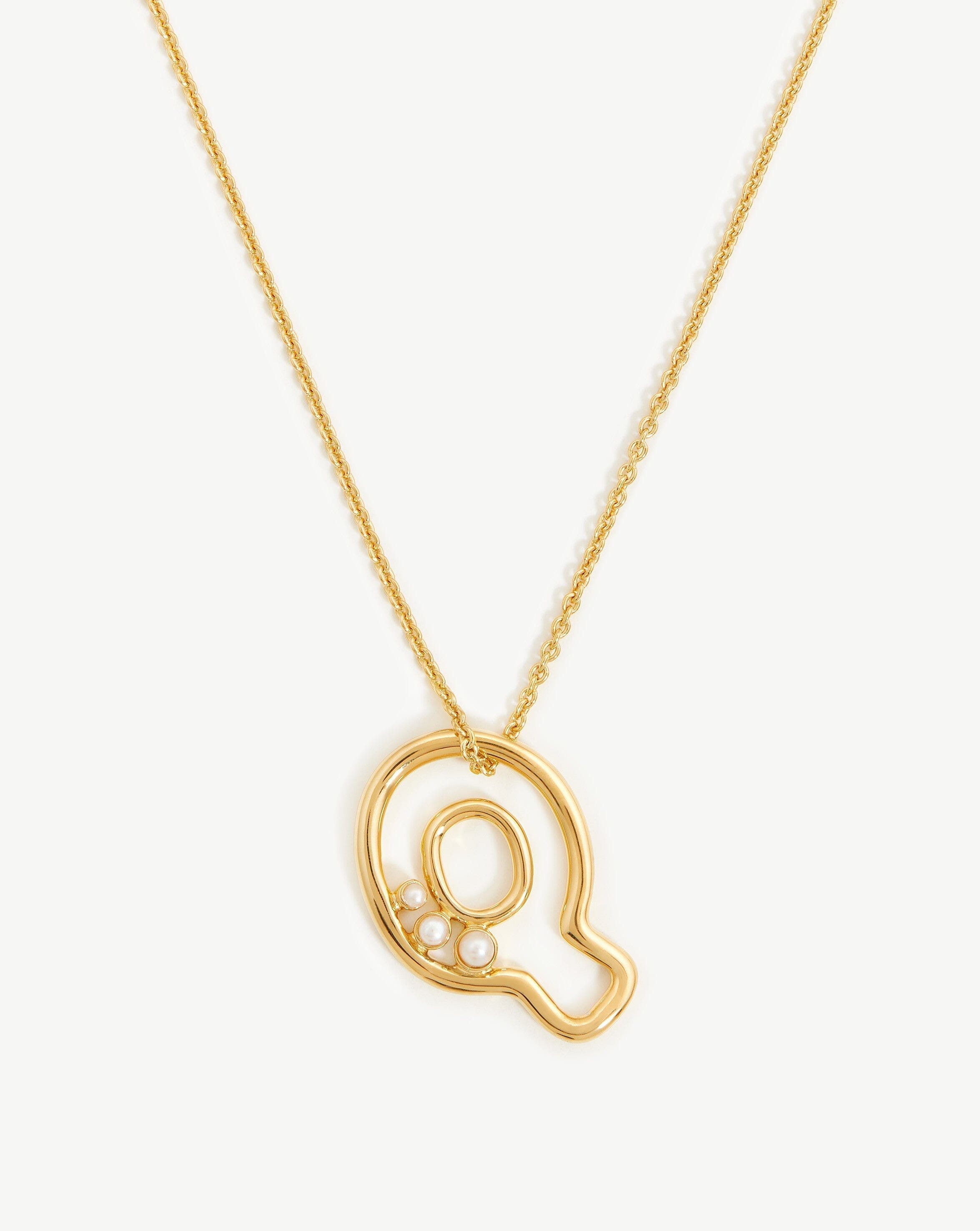 Gold Charm LV Necklace – Simply Caii