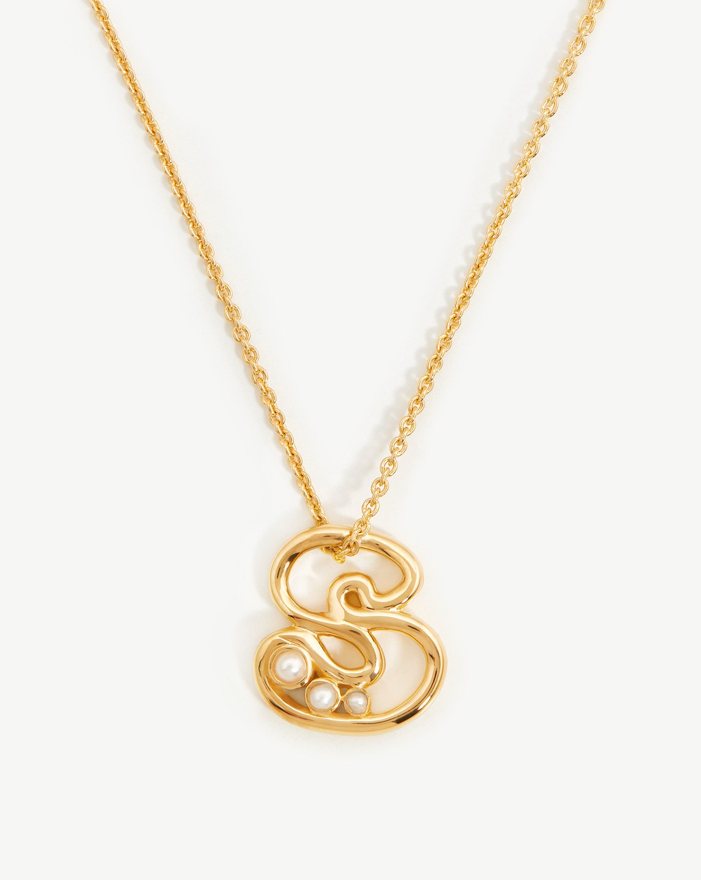 Gold Charm LV Necklace – Simply Caii