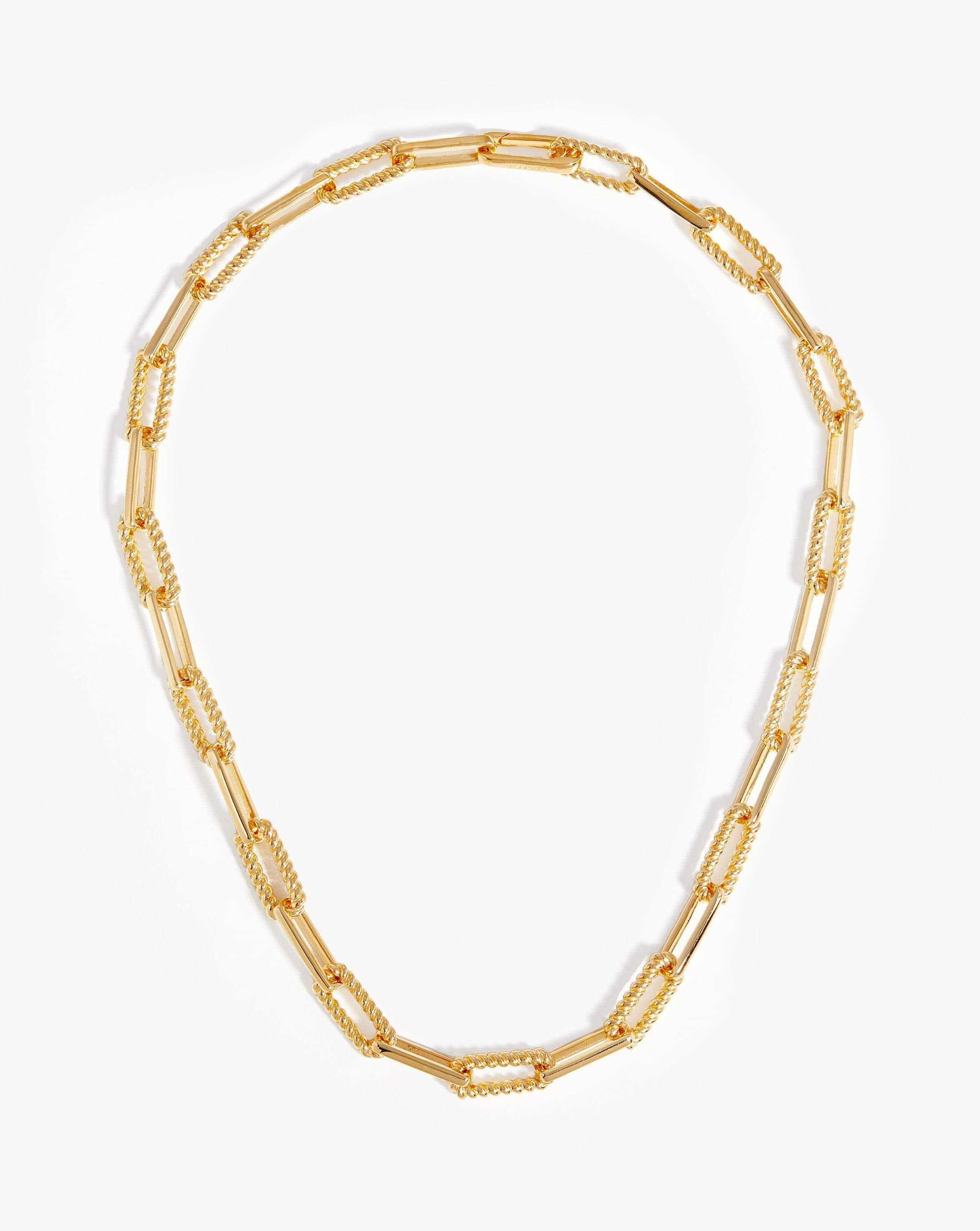 Missoma Ridge Padlock Chain Necklace