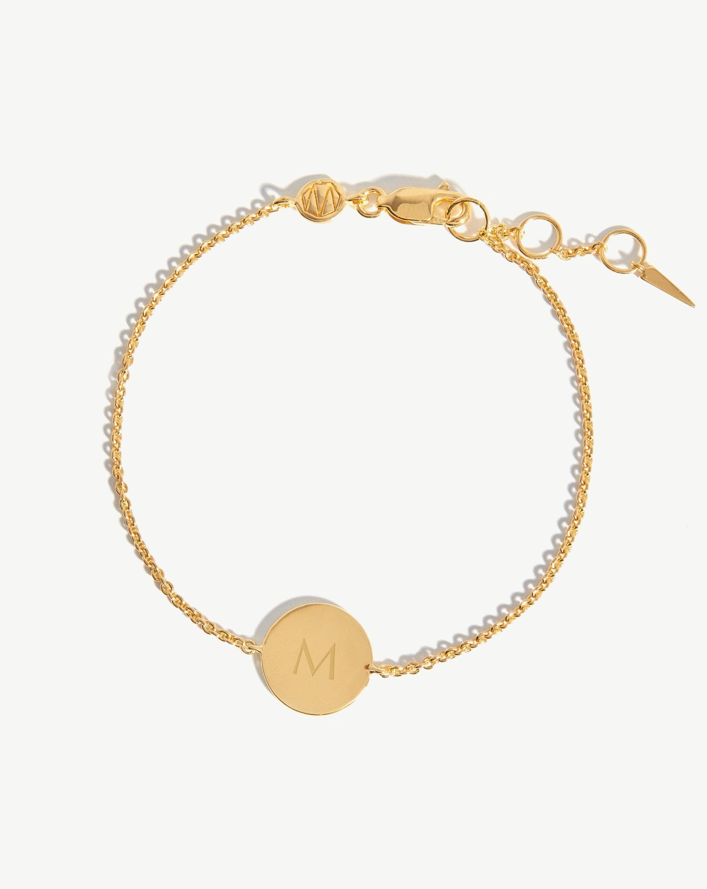 Link Chain Hexa Bar Bracelet with Names in Gold Vermeil - Gifts For Her