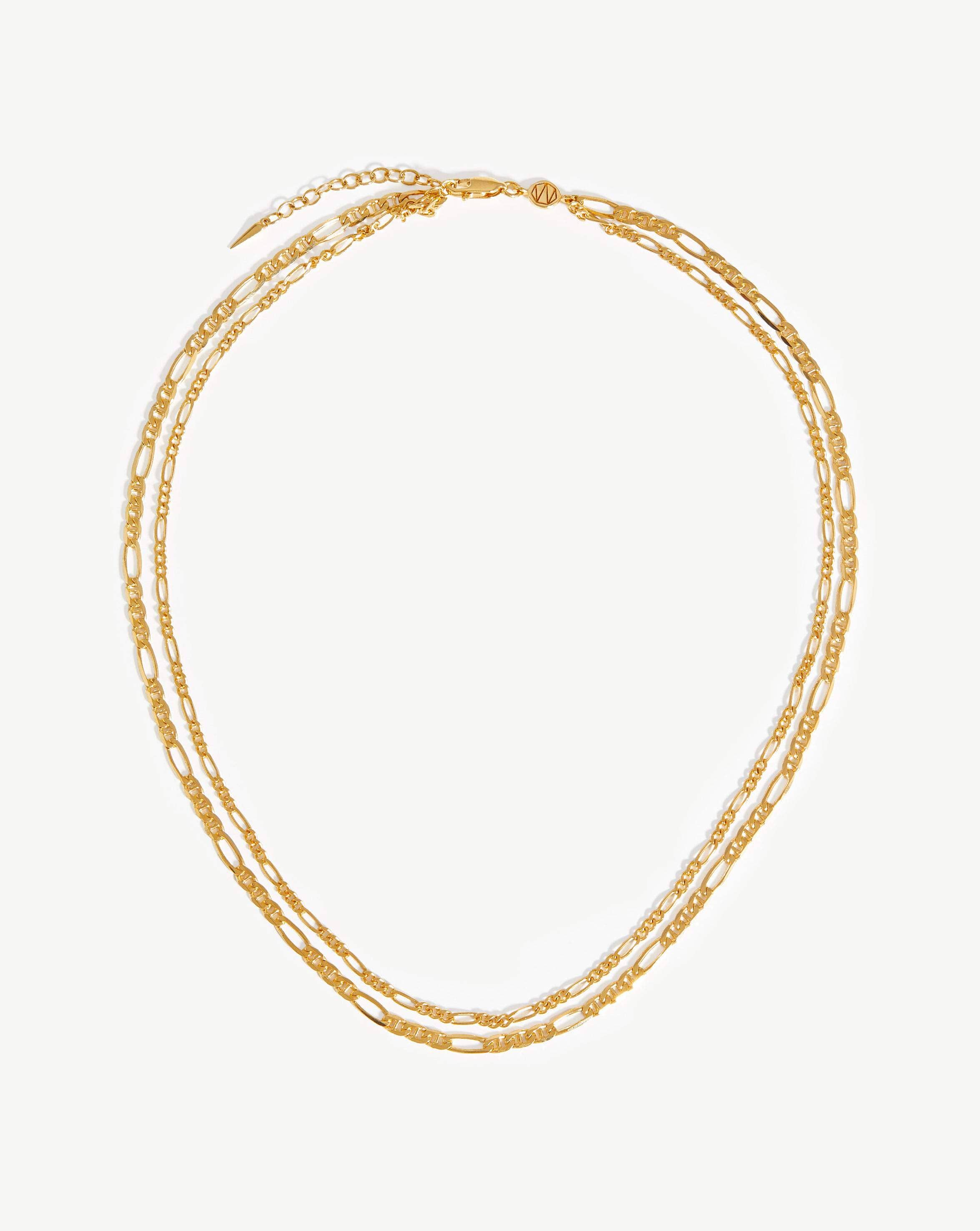 Gold Double Chain Necklace  Monte Carlo by Oomiay – Oomiay Jewelry