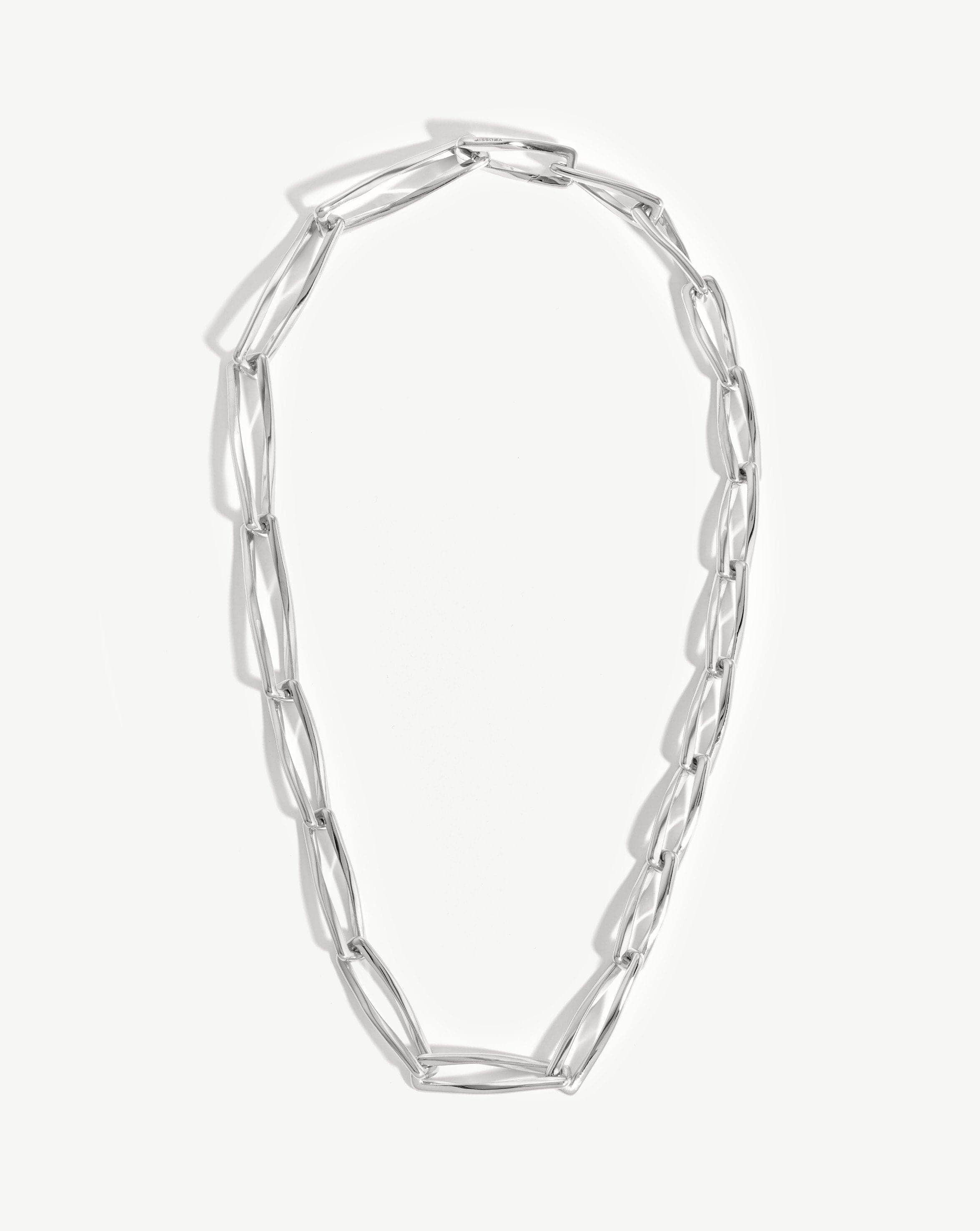 Graduated Chunky Twisted Link Necklace, 18ct Gold Plated