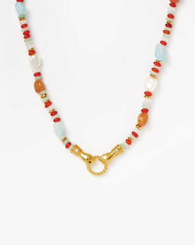 harris reed in good hands beaded gemstone necklace 18ct gold platedmulti gemstone pearl necklaces missoma 442729 large