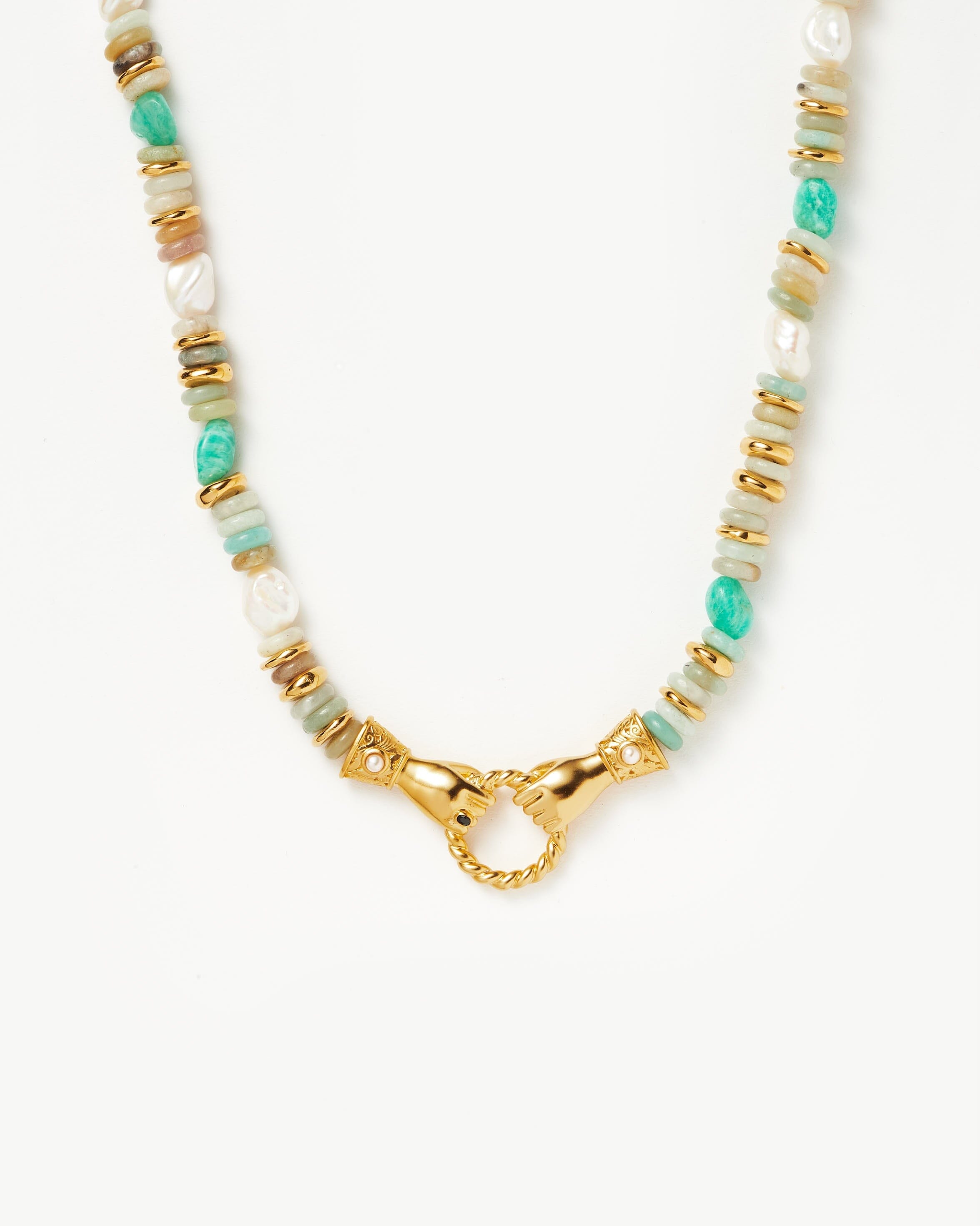 18ct Gold Bead Necklace (653R)