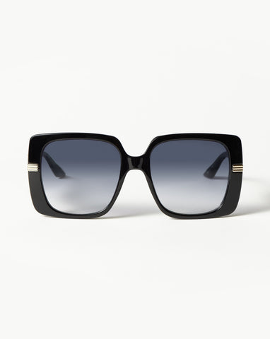 Missoma Le Specs Serpens Link Cat-Eye Sunglasses | Olive/Pearl