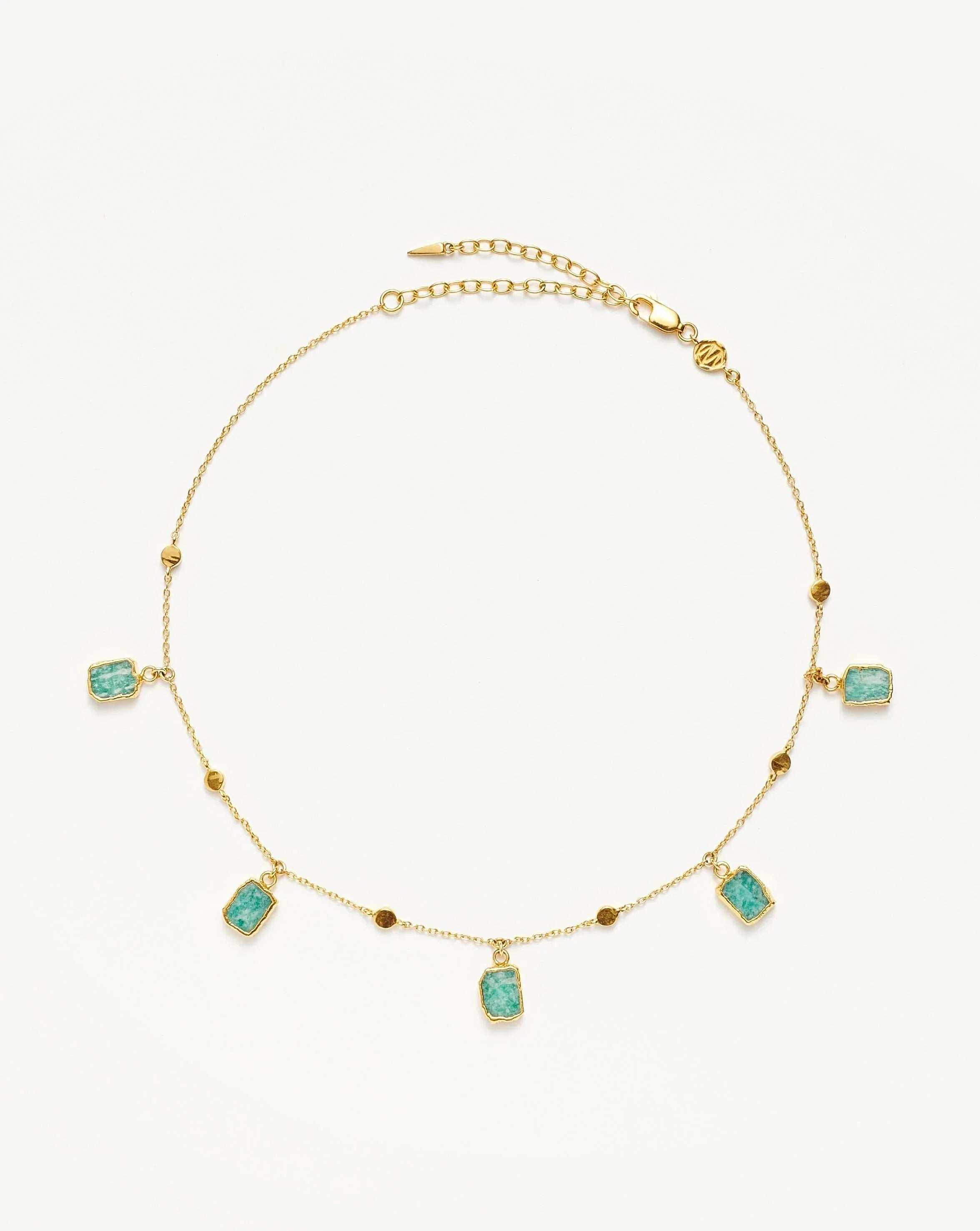 Lena Charm Choker | 18ct Gold Plated Vermeil/Rainbow Moonstone