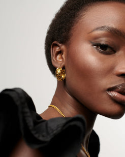 Lucy Williams Chunky Waffle Hoop Gold Earrings | Missoma US