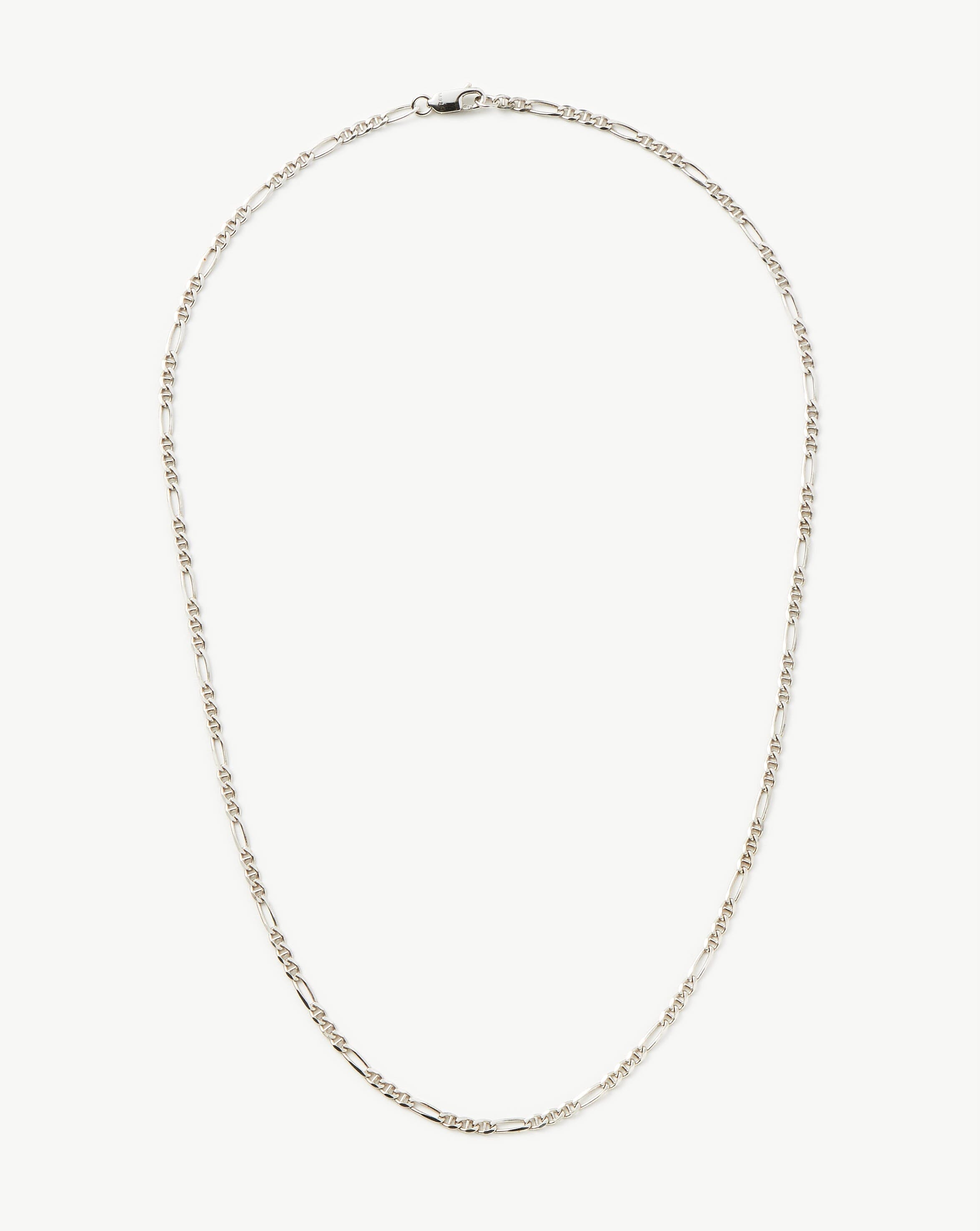 Missoma Mens Silver Chunky Rhodium-plated Chain Necklace