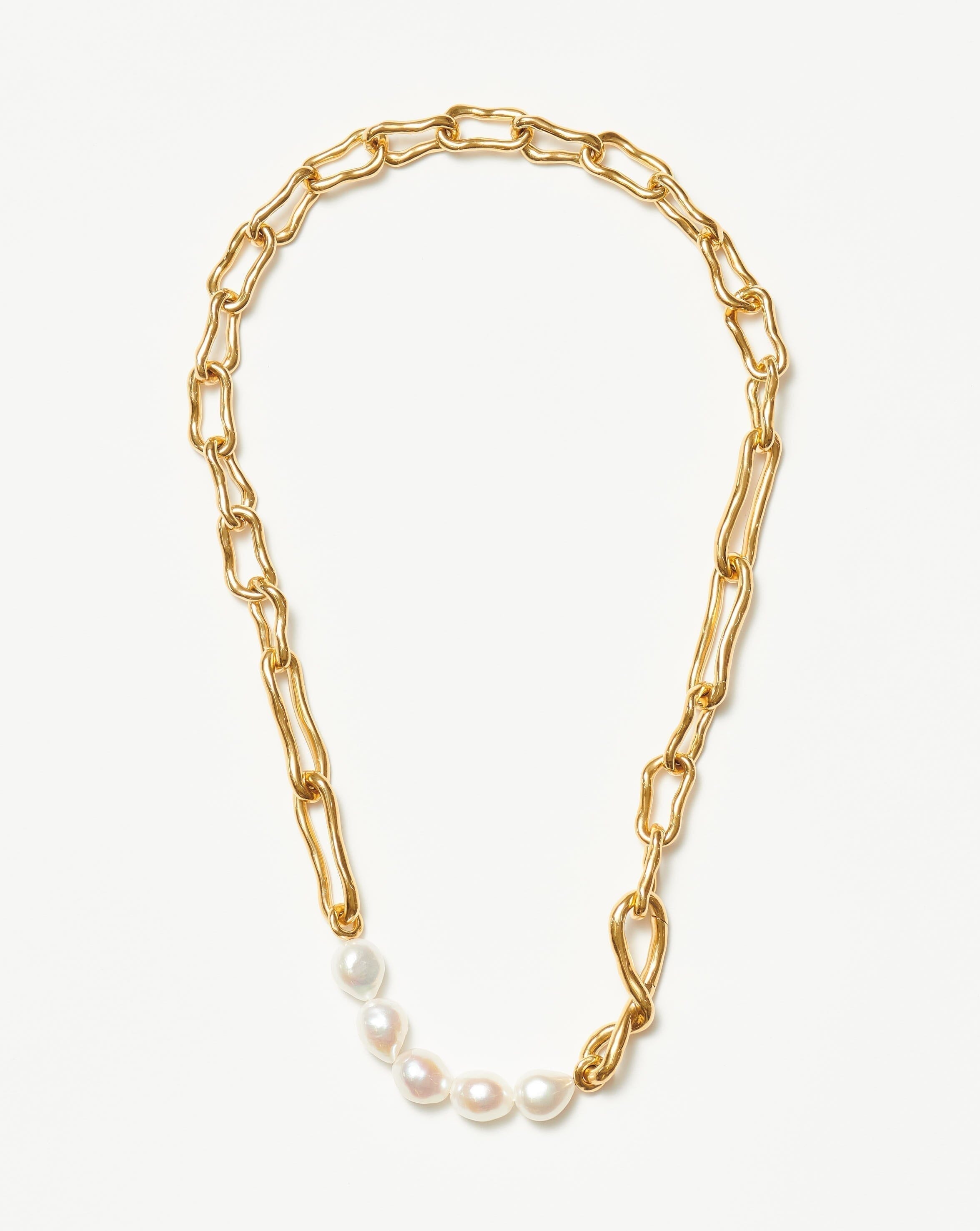 Twist Pearl Link Chain Belt