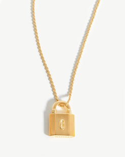 Tiny Lock Necklace Gold Filled + Vermeil