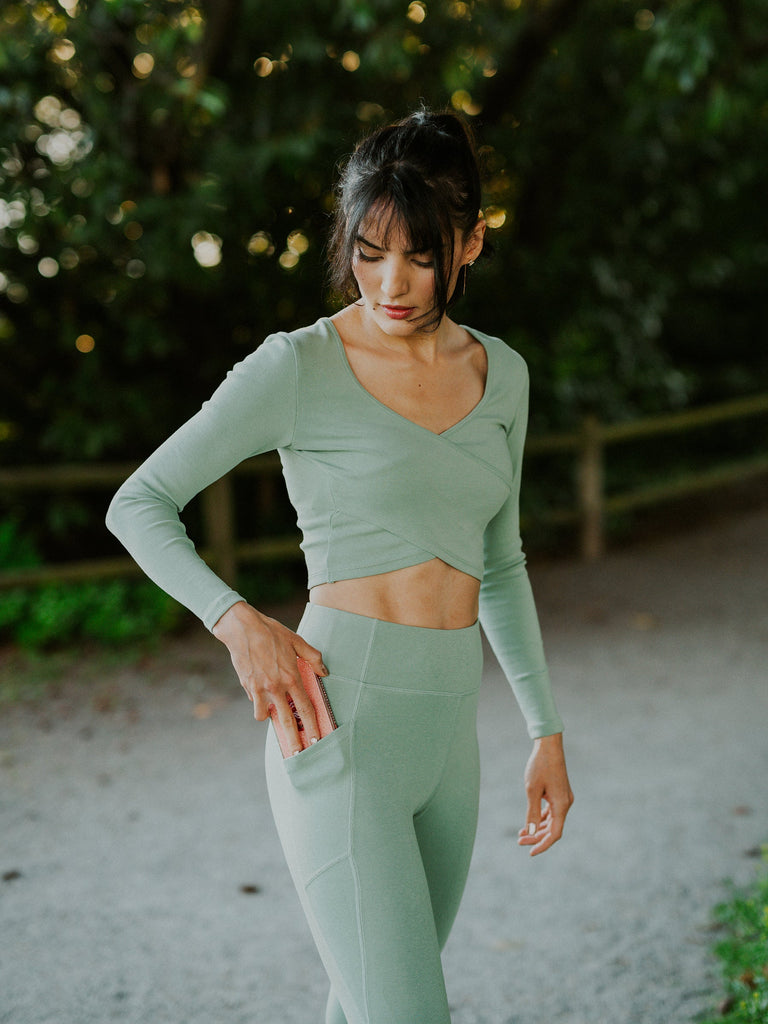 Long Sleeve Flare Legging Set - Calithea Athletics